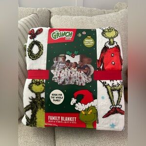 The Grinch Family Christmas Blanket bigger then a King!